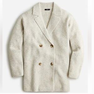 NWT J Crew Wool - Boucle Double Breasted Sweater Blazer
